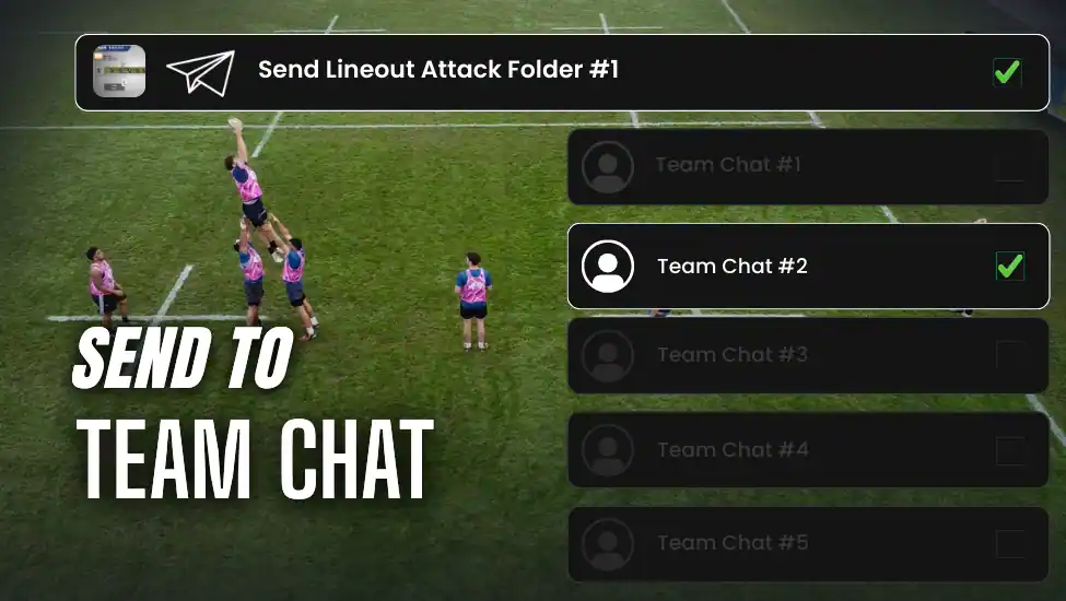 Send the lineout menu to your team