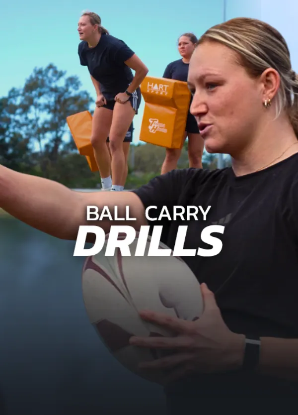 Ball carry drills, rugby ball-carrying technique sessions