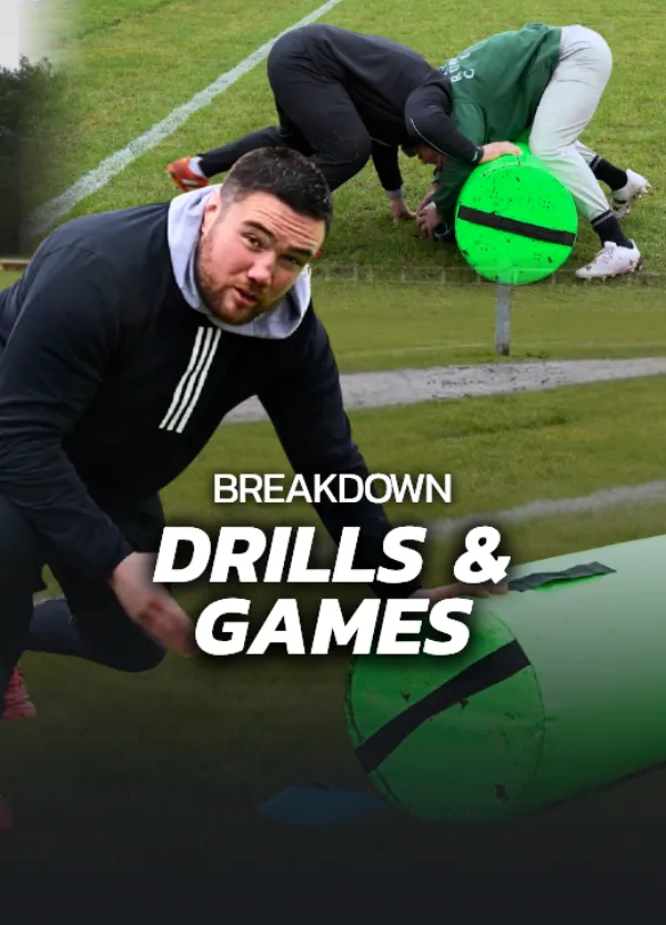Breakdown drills and games, ruck and jackal repetition sessions