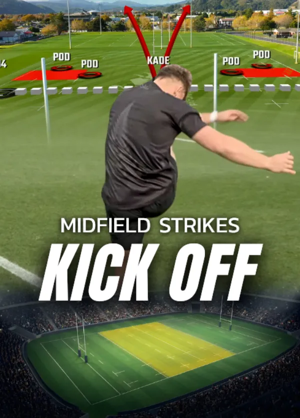 Midfield strikes, kick-off receipt and counter-strike shape