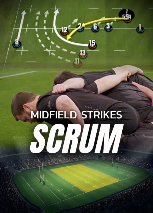 Midfield strikes, scrum platform attack shape