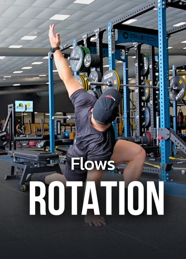 Rotation flow, rugby rehab mobility session