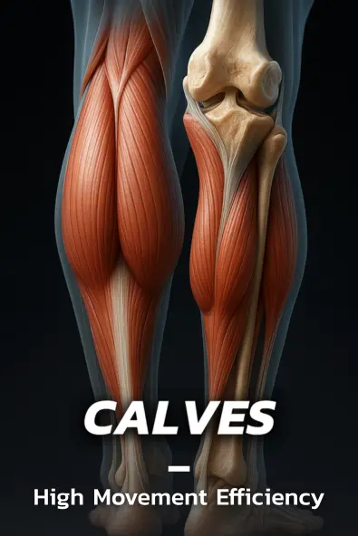 Calf strength and lower leg durability for repeated sprints