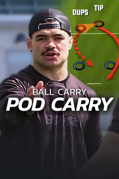 Rugby Ball Carry in Pods