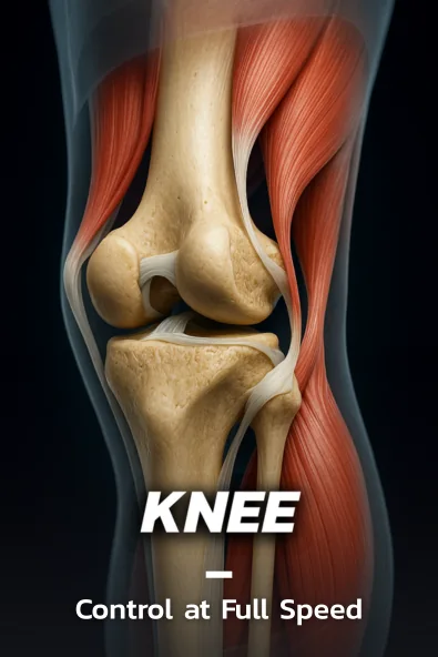 Knee durability checks for ACL and ligament protection