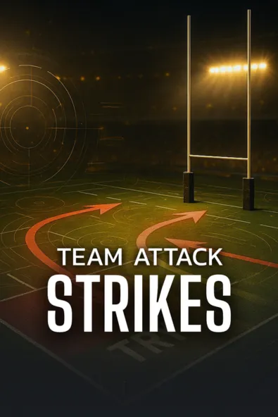 rugby scrum & lineout midfield strikes